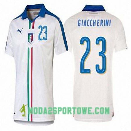 Koszulka Włochy EMANUELE GIACCHERINI Wyjazdowe Stroje Piłkarskie Euro 2016