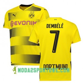 Koszulka Borussia Dortmund DEMBELE 7 Domowe Stroje Piłkarskie 2017/18 Krótki Rękaw