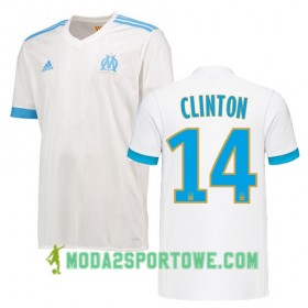 Koszulka Olympique Marsylia CLINTON N JIE 14 Domowe Stroje Piłkarskie 2017/18 Krótki Rękaw