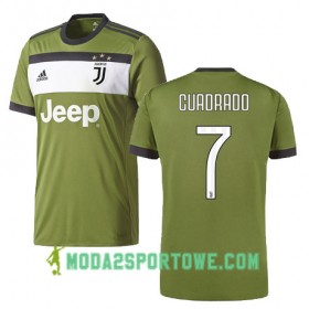 Koszulka Juventus CUADRADO 7 Trzeci Stroje Piłkarskie 2017/18 Krótki Rękaw