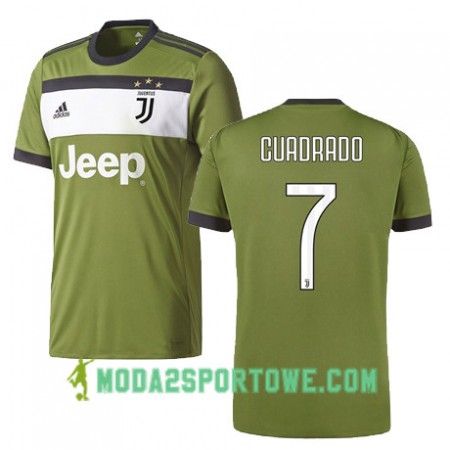 Koszulka Juventus CUADRADO 7 Trzeci Stroje Piłkarskie 2017/18 Krótki Rękaw