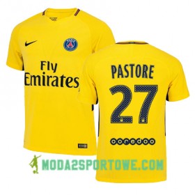 Koszulka Paris SG JAVIER PASTORE 27 Wyjazdowe Stroje Piłkarskie 2017/18 Krótki Rękaw
