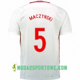 Koszulka Polska KRZYSZTOF MACZYNSKI Domowe Stroje Piłkarskie Euro 2016