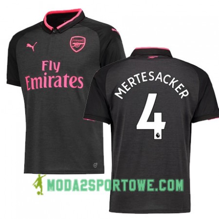 Koszulka Arsenal MERTESACKER 4 Trzeci Stroje Piłkarskie 2017/18 Krótki Rękaw