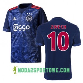 Koszulka Ajax Amsterdam HAKIM ZIYECH 10 Wyjazdowe Stroje Piłkarskie 2017/18 Krótki Rękaw