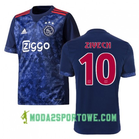 Koszulka Ajax Amsterdam HAKIM ZIYECH 10 Wyjazdowe Stroje Piłkarskie 2017/18 Krótki Rękaw
