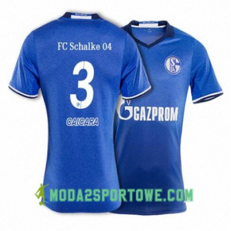 Koszulka FC Schalke 04 CAICARA 3 Domowe Stroje Piłkarskie 2017/18 Krótki Rękaw