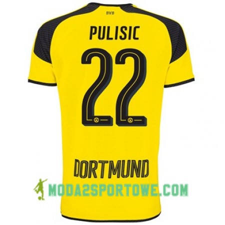 Koszulka Borussia Dortmund PULISIC 22 Trzeci Stroje Piłkarskie 2017/18 Krótki Rękaw