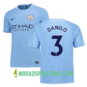 Koszulka Manchester City DANILO 3 Domowe Stroje Piłkarskie 2017/18 Krótki Rękaw
