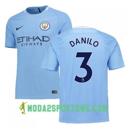 Koszulka Manchester City DANILO 3 Domowe Stroje Piłkarskie 2017/18 Krótki Rękaw
