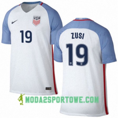 Koszulka Stany Zjednoczone GRAHAM ZUSI Domowe Stroje Piłkarskie 2016/17 Krótki Rękaw