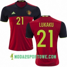 Koszulka Belgia JORDAN LUKAKU Domowe Stroje Piłkarskie Euro 2016