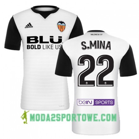 Koszulka Valencia CF S MINA Domowe Stroje Piłkarskie 2017/18 Krótki Rękaw
