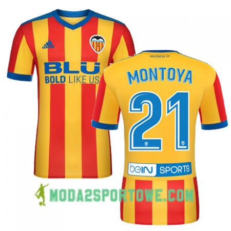Koszulka Valencia CF MONTOYA Wyjazdowe Stroje Piłkarskie 2017/18 Krótki Rękaw