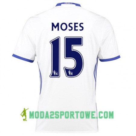 Koszulka Chelsea MOSES 15 Trzeci Stroje Piłkarskie 2017/18 Krótki Rękaw