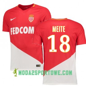 Koszulka AS Monaco MEITE 18 Domowe Stroje Piłkarskie 2017/18 Krótki Rękaw