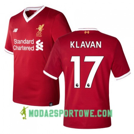 Koszulka Liverpool KLAVAN 17 Domowe Stroje Piłkarskie 2017/18 Krótki Rękaw