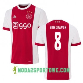Koszulka Ajax Amsterdam DALEY SINKGRAVEN 8 Domowe Stroje Piłkarskie 2017/18 Krótki Rękaw