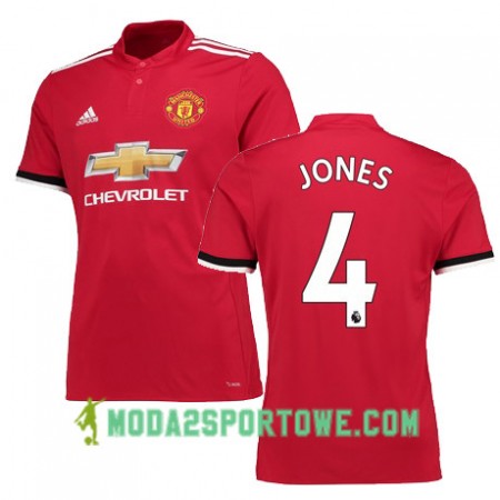 Koszulka Manchester United JONES 4 Domowe Stroje Piłkarskie 2017/18 Krótki Rękaw