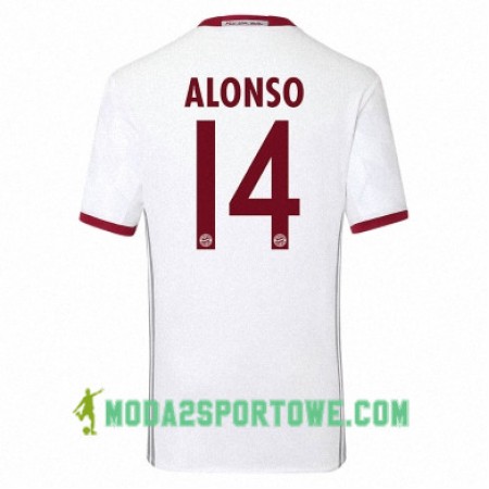 Koszulka Bayern Monachium ALONSO 14 Trzeci Stroje Piłkarskie 2017/18 Krótki Rękaw