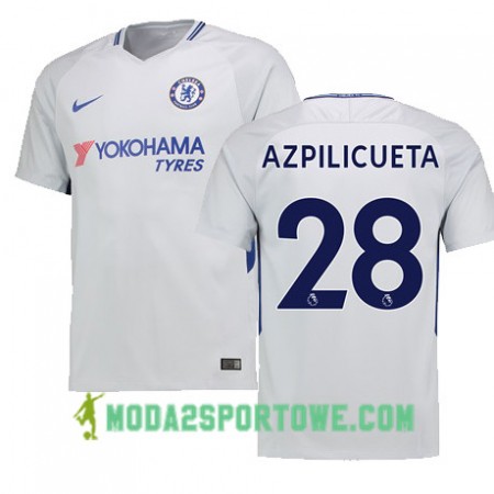 Koszulka Chelsea AZPILICUETA 28 Wyjazdowe Stroje Piłkarskie 2017/18 Krótki Rękaw