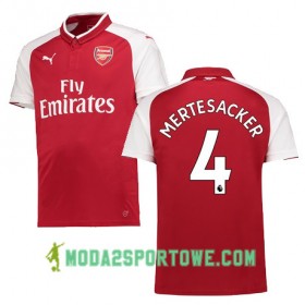 Koszulka Arsenal MERTESACKER 4 Domowe Stroje Piłkarskie 2017/18 Krótki Rękaw