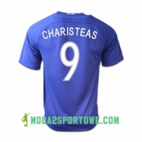 Koszulka Grecja ANGELOS CHARISTEAS Wyjazdowe Stroje Piłkarskie 2016/17 Krótki Rękaw