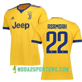 Koszulka Juventus ASAMOAH 22 Wyjazdowe Stroje Piłkarskie 2017/18 Krótki Rękaw