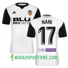Koszulka Valencia CF NANI Domowe Stroje Piłkarskie 2017/18 Krótki Rękaw