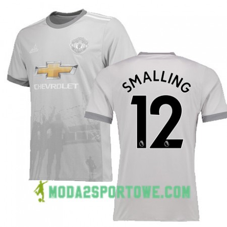 Koszulka Manchester United SMALLING 12 Trzeci Stroje Piłkarskie 2017/18 Krótki Rękaw