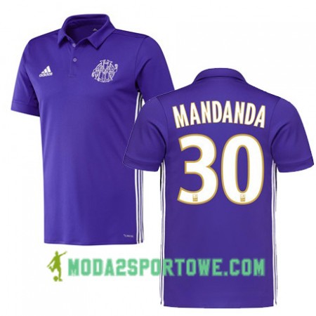 Koszulka Olympique Marsylia MANDANDA 30 Trzeci Stroje Piłkarskie 2017/18 Krótki Rękaw