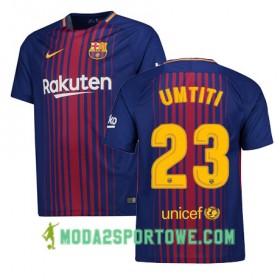 Koszulka FC Barcelona Samuel Umtiti 23 Domowe Stroje Piłkarskie 2017/18 Krótki Rękaw