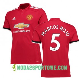 Koszulka Manchester United MARCOS ROJO 5 Domowe Stroje Piłkarskie 2017/18 Krótki Rękaw