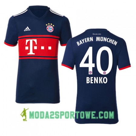 Koszulka Bayern Monachium BENKO 40 Wyjazdowe Stroje Piłkarskie 2017/18 Krótki Rękaw