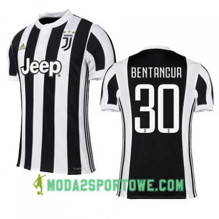 Koszulka Juventus BENTANCUR 30 Domowe Stroje Piłkarskie 2017/18 Krótki Rękaw