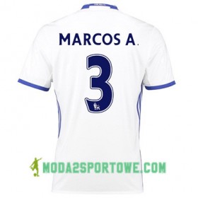 Koszulka Chelsea MARCOS A 3 Trzeci Stroje Piłkarskie 2017/18 Krótki Rękaw