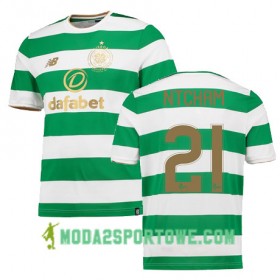 Koszulka Celtic FC OLIVIER NTCHAM Domowe Stroje Piłkarskie 2017/18 Krótki Rękaw