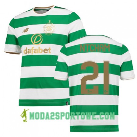 Koszulka Celtic FC OLIVIER NTCHAM Domowe Stroje Piłkarskie 2017/18 Krótki Rękaw