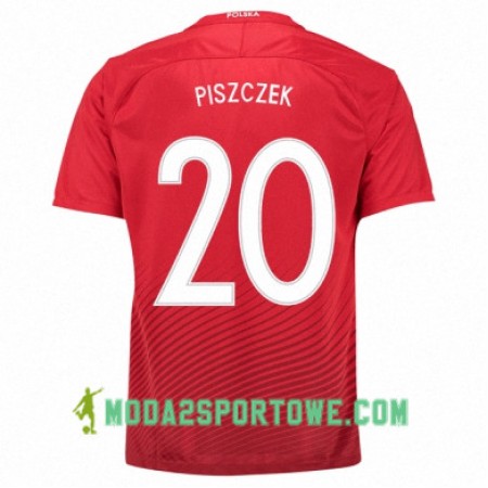 Koszulka Polska LUKASZ PISZCZEK Wyjazdowe Stroje Piłkarskie Euro 2016