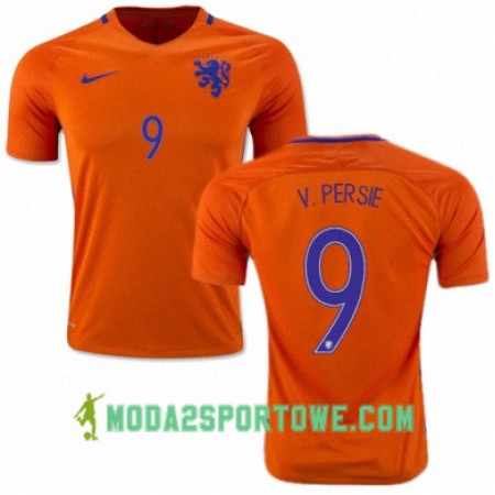 Koszulka Holandia ROBIN VAN PERSIE Domowe Stroje Piłkarskie 2016/17 Krótki Rękaw