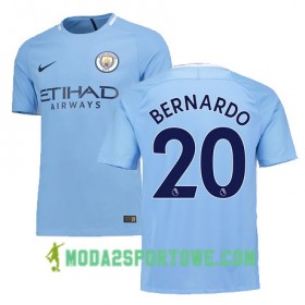 Koszulka Manchester City BERNARDO 20 Domowe Stroje Piłkarskie 2017/18 Krótki Rękaw