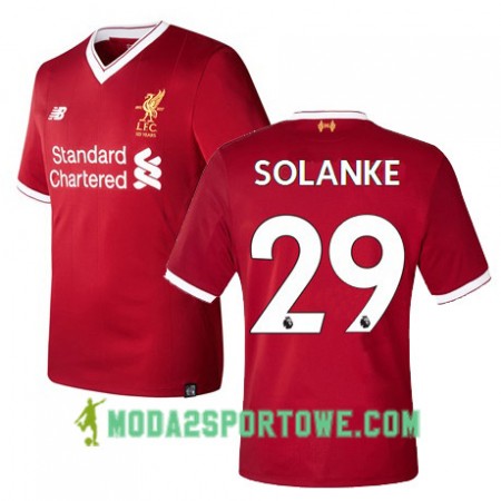 Koszulka Liverpool SOLANKE 29 Domowe Stroje Piłkarskie 2017/18 Krótki Rękaw