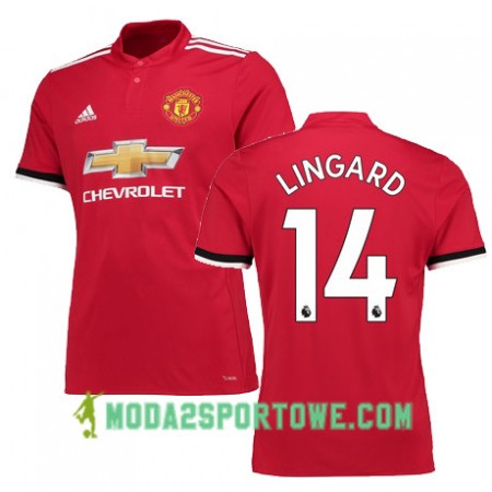 Koszulka Manchester United LINGARD 14 Domowe Stroje Piłkarskie 2017/18 Krótki Rękaw