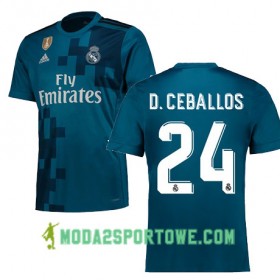 Koszulka Real Madryt DANI CEBALLOS 24 Trzeci Stroje Piłkarskie 2017/18 Krótki Rękaw