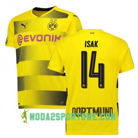 Koszulka Borussia Dortmund Isak 14 Domowe Stroje Piłkarskie 2017/18 Krótki Rękaw