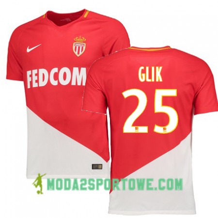 Koszulka AS Monaco KAMIL GLIK 25 Domowe Stroje Piłkarskie 2017/18 Krótki Rękaw