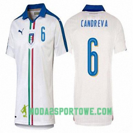 Koszulka Włochy ANTONIO CANDREVA Wyjazdowe Stroje Piłkarskie Euro 2016