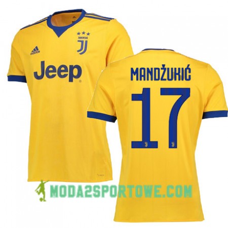 Koszulka Juventus MANDZUKIC 17 Wyjazdowe Stroje Piłkarskie 2017/18 Krótki Rękaw