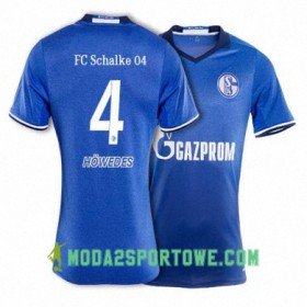 Koszulka FC Schalke 04 HOWEDES 4 Domowe Stroje Piłkarskie 2017/18 Krótki Rękaw