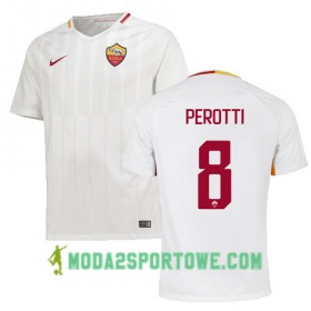 Koszulka AS Roma PEROTTI 8 Wyjazdowe Stroje Piłkarskie 2017/18 Krótki Rękaw